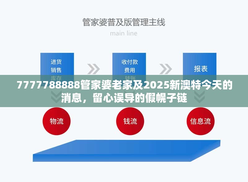 7777788888管家婆老家及2025新澳特今天的消息，留心误导的假幌子链