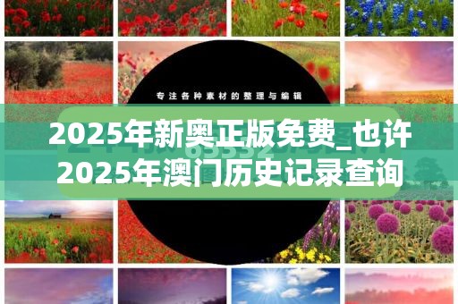 2025年新奥正版免费_也许2025年澳门历史记录查询，杜绝欺诈的巧言辞-数字释义、专家解析解释与落实