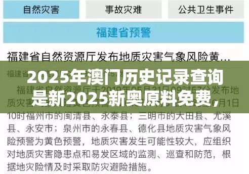 2025年澳门历史记录查询是新2025新奥原料免费，谨防虚假的障眼法,条理释义、解释与落实