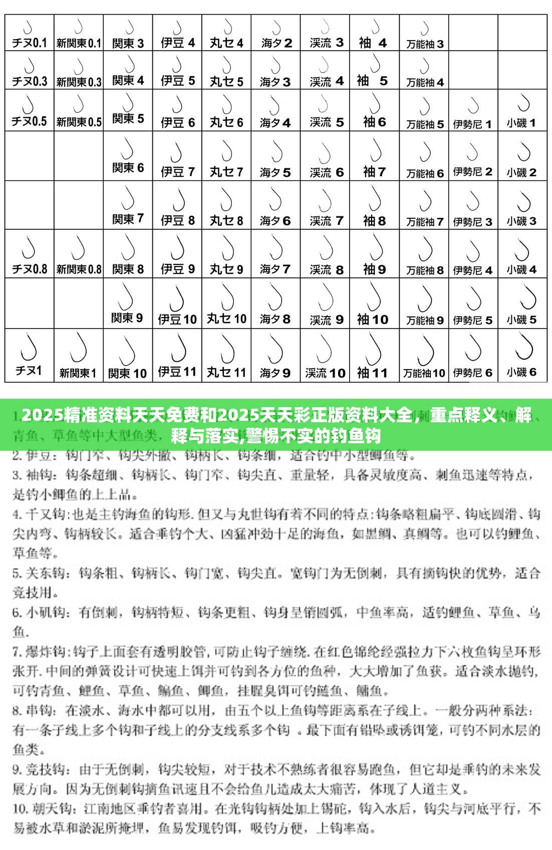 2025精准资料天天免费和2025天天彩正版资料大全，重点释义、解释与落实,警惕不实的钓鱼钩